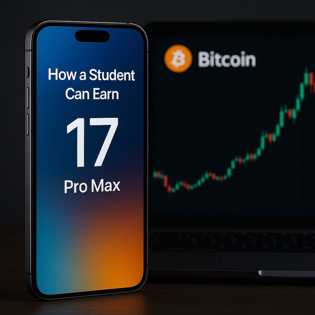 How a Student Can Earn Bitcoin and Buy the iPhone 17 Pro Max? 