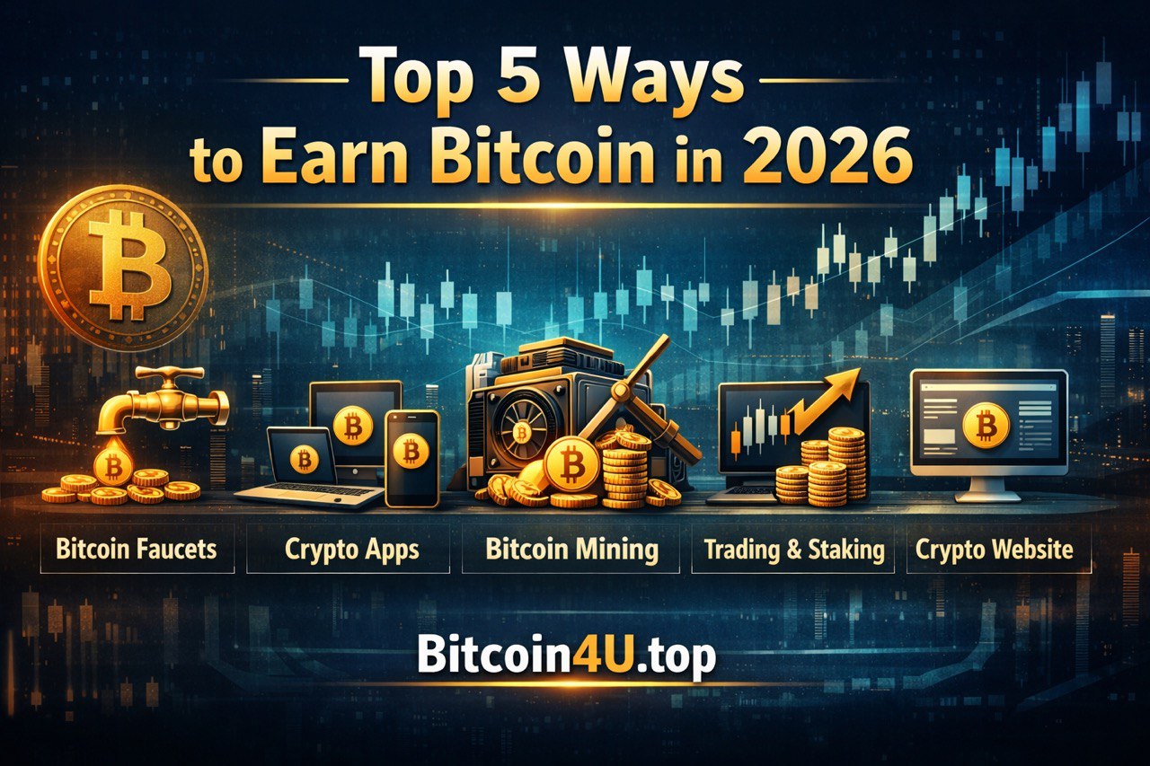 Top 5 Ways to Earn Bitcoin in 2026:  Passive Crypto Income
